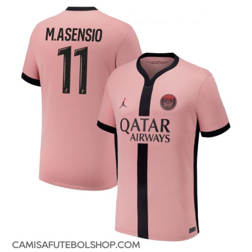 Camisa de time de futebol Paris Saint-Germain Marco Asensio #11 Replicas 3º Equipamento 2024-25 Manga Curta